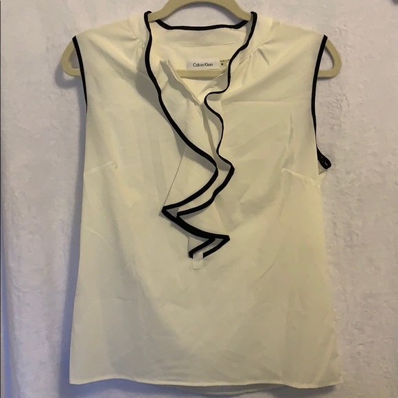 Calvin Klein Tops - White Blouse